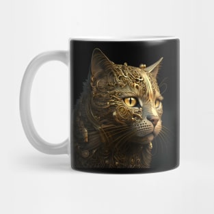 Gold Cat Mug